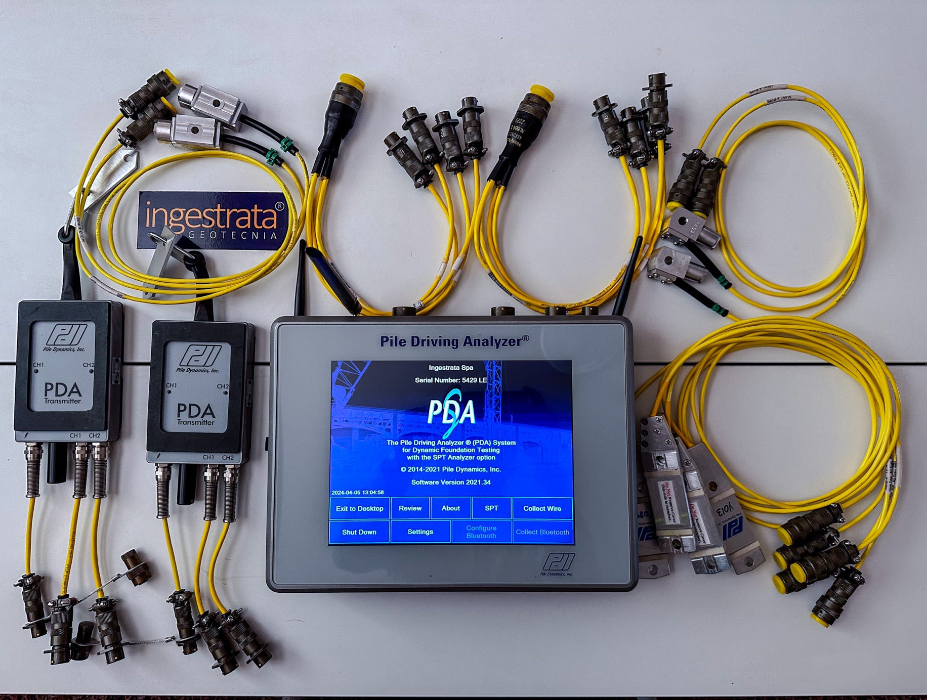 Prueba de Carga Dinamica Pilotes PDA Pile Driving Analyzer